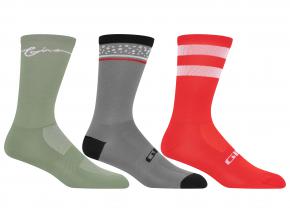 Giro Comp High Rise Socks - Qualities similar to a compression sock including increased circulation and arch support
