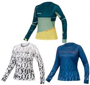 Endura Mt500 Print Ltd Womens Long Sleeve Trail Jersey  2023 - Lightweight Packable Weather Protection