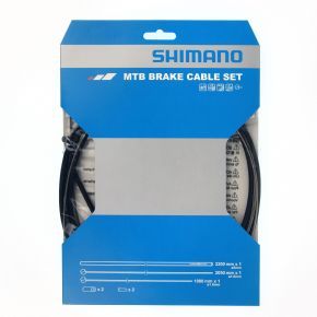Shimano Mtb Brake Cable Set With Stainless Steel Inner Wire Black - 