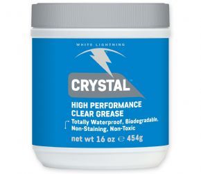 White Lightning Crystal Grease 1lb/454g Tub - Removes tread grit for fewer flats cleaner storage and transport and better traction