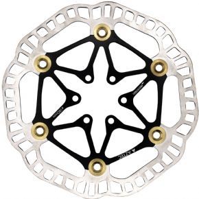 Aztec Stainless Steel Semi-floating Disc Rotor 180 Mm - Designed and developed for UK riding conditions