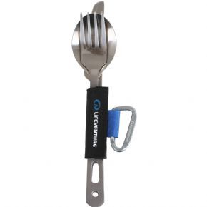 Lifeventure Knife Fork Spoon Set - Titanium