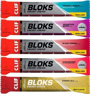 Clif Shot Bloks Energy Chews 6 Pack - 3 bloks provide the same energy as a traditional gel but without the mess and fuss