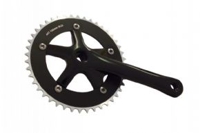 System Ex Track Crankset - Great value quality cold forged aluminium single ring track crankset.