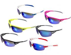 Bz Optics Pho Bi-focal Blue Mirror Sports Sunglasses - Our PHO frame with Blue Mirror lens and discreet bi-focal reader.