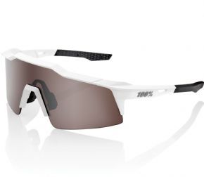 100% Speedcraft Sl Sunglasses Matte White/hiper Silver Mirror Lens - 