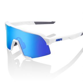 100% S3 Sunglasses Matt White/hiper Blue Mirror Lens - Welcome to the next evolution of the Speedtrap