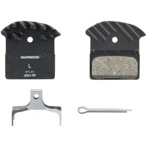 Shimano J05a-rf Disc Pads And Spring Alloy Back With Cooling Fins Resin - PU material is hard wearing yet offers great grip for bare skin or gloves