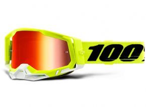 100% Racecraft 2 Goggles Yellow/Red Lens 2023 - 