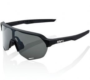 100% S2 Sunglasses Soft Tact Black/Smoke Lens - 