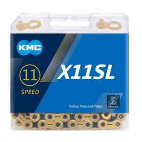 KMC X11SL Ti-N Gold/ Black 118L 11 Speed Chain - 
