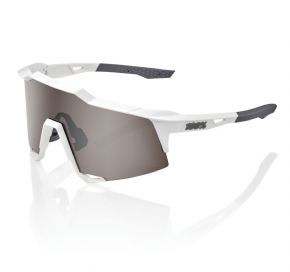 100% Speedcraft Sunglasses Matte White/hiper Silver Mirror Lens - Eyewear of choice for many time UCI World Champion Peter Sagan