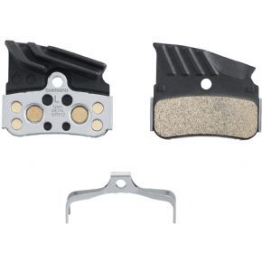 Shimano N04C disc pads and spring Alloy/stainless Back With Cooling Fins - 