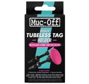 Muc-off Stealth Tubeless Tag Holder & 44mm Valve Kit - Can be combined with Ortlieb Back/Front-Rollers on the rack for bike touring. 
